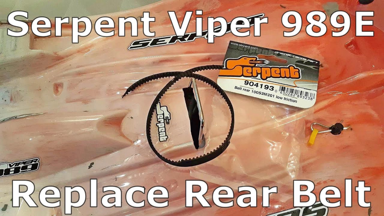 Serpent Viper 989E - Replace Rear Belt