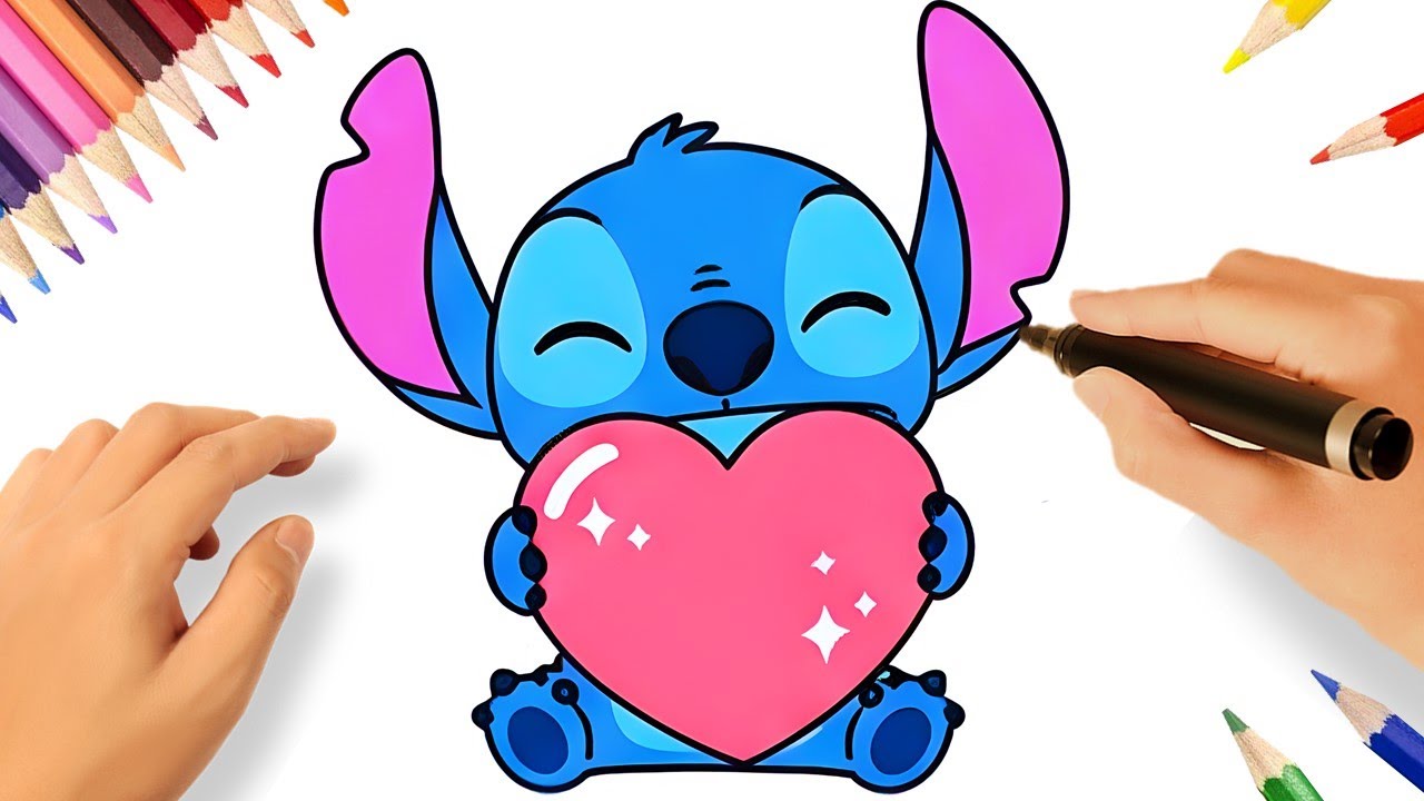 COMMENT DESSINER STITCH FACILE ❤️