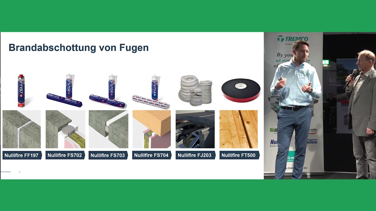 TREMCO Kurzvortrag bei der BAU-NEUHEITEN-MESSE 2026