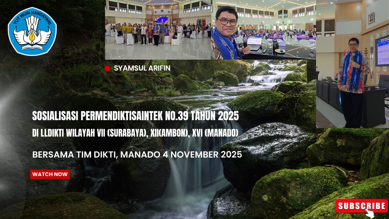 Sosialisasi Permendiktisaintek No.39 Tahun 2025 ||  LLDikti 6, 12, 16