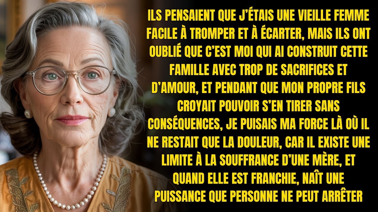 HISTOIRE VRAIE DE CETTE GRAND-MÈRE 👵💔 TRAHIE PAR SON FILS, ELLE A TROUVÉ DANS LA JUSTICE LE RESPECT!