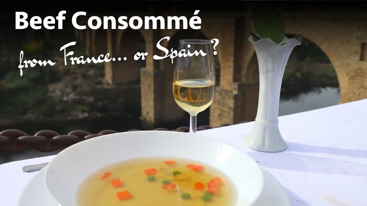 A Classic Beef Consomm&eacute; - Cooked at it's Place of Origin.