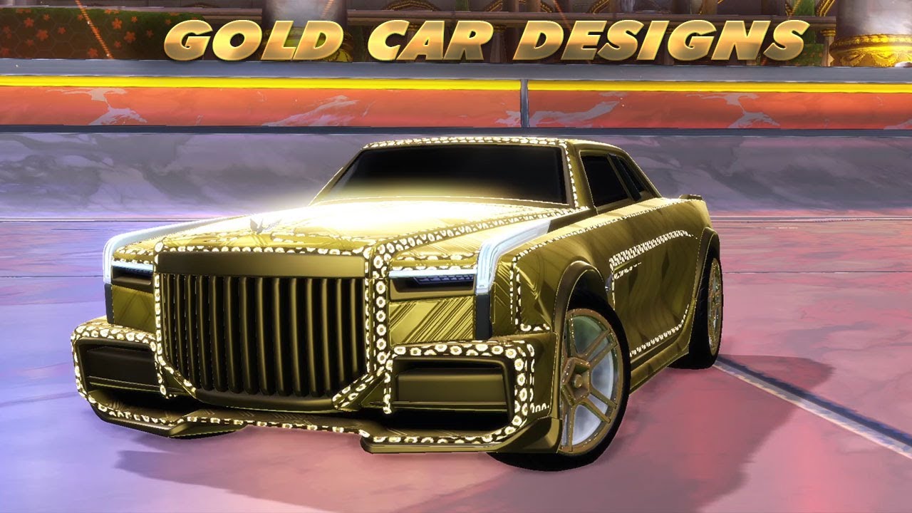 Gold Car Designs - Rocket League