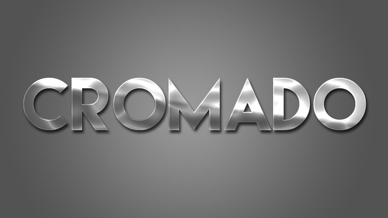 Texto Cromado