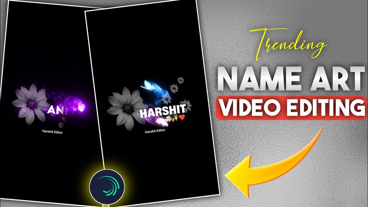Instagram Trending Name Art Video Editing | Smoke Fire Name Video Editing Alight Motion