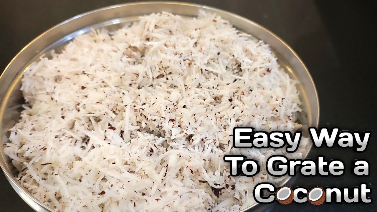 How to Grate your Coconuts In Food processor |Grate Coconut Easily | @PerfectrecipesByreena