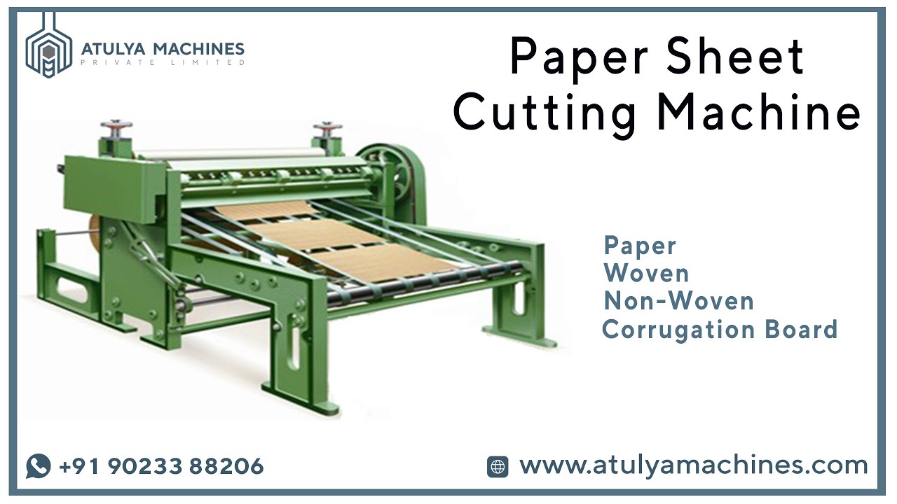 PAPER CUTTING MACHINE | SHEET CUTTING | ATULYAA MACHINES | CORRUGATED BOARD