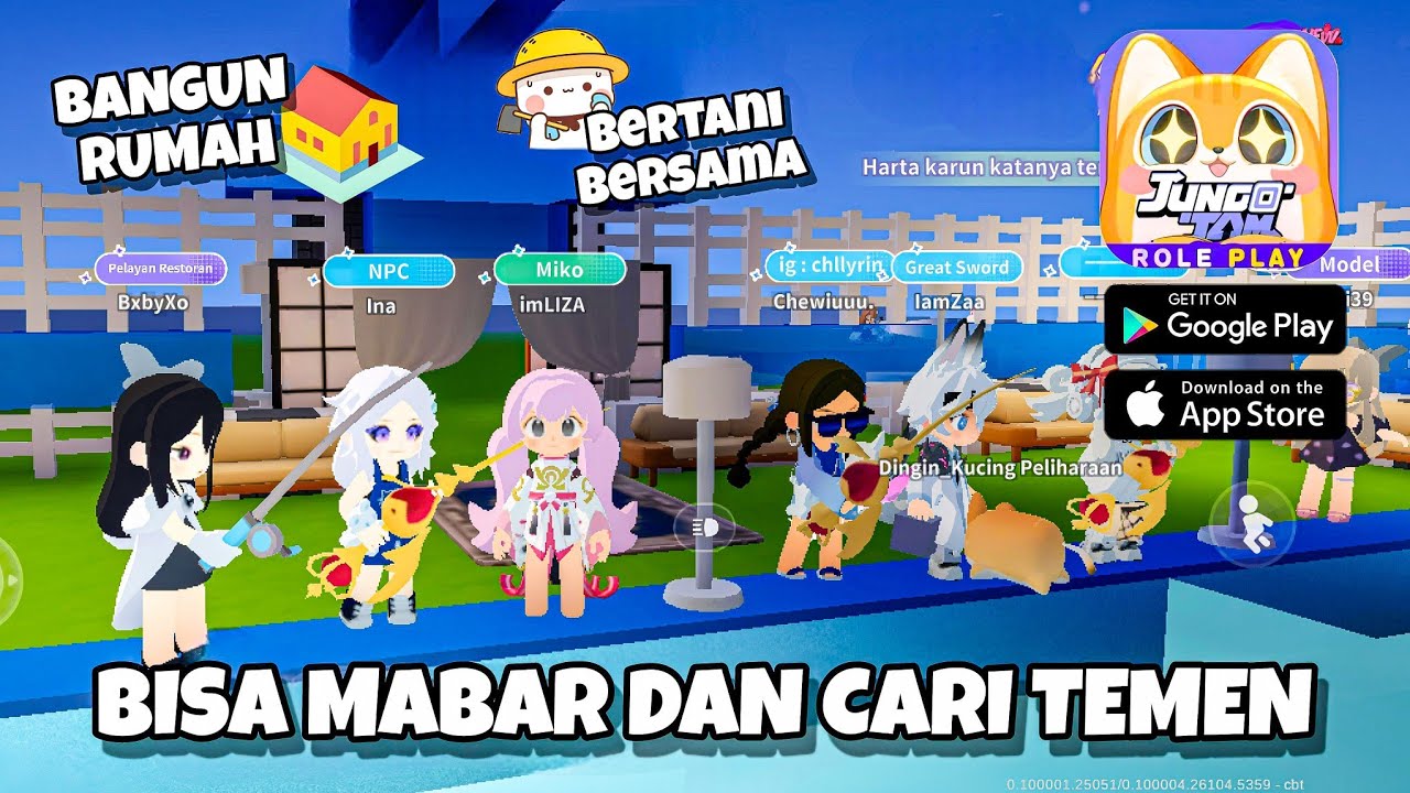BISA CARI TEMEN DAN MABAR, BANGUN RUMAH DAN BERTANI || JUNGO JAM GAMEPLAY