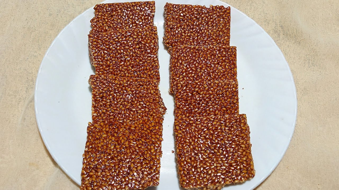 तिल गुड़ की चिक्की | Til Gud Chikiki | Til Chikiki Recipe