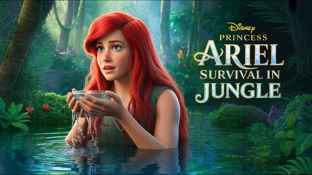 Disney Ariel Survival Finding Water in Jungle | Princess Cartoon @TheStoryTale_tst