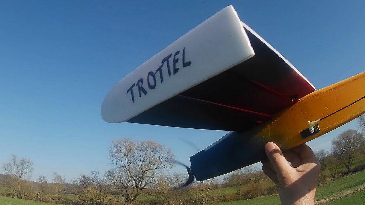 ✈ RC Trottel Hochdecker Depron 600 mm