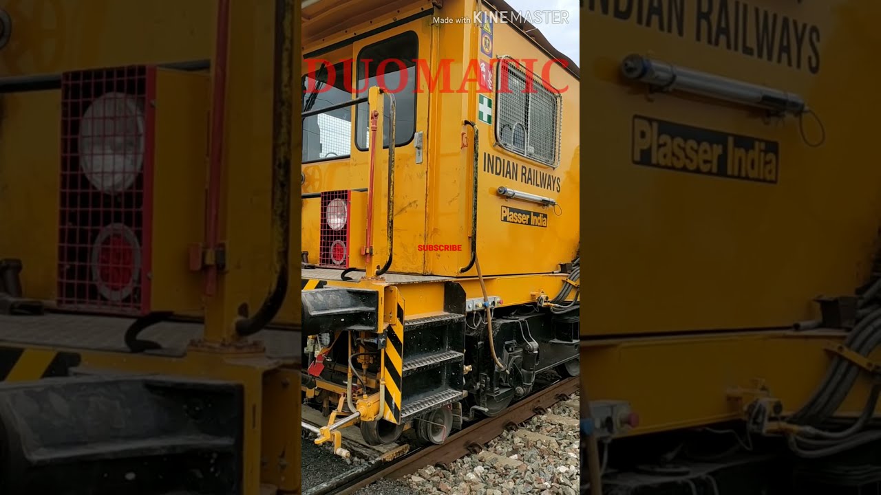 TRACK MACHINE - INDIAN RAILWAY - DUOMATIC - DUOMATIC MACHINE - JE WORK