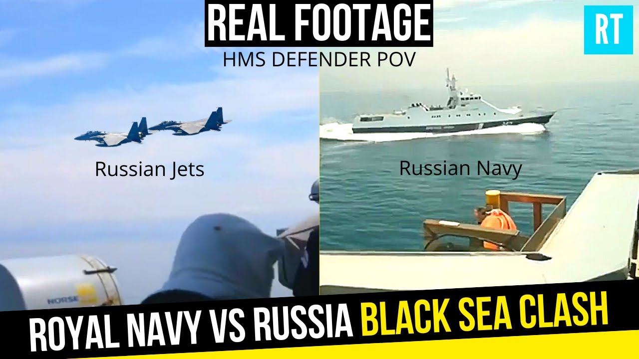 REAL FOOTAGE | Royal Navy HMS Defender vs Russia Black Sea Incident !!!