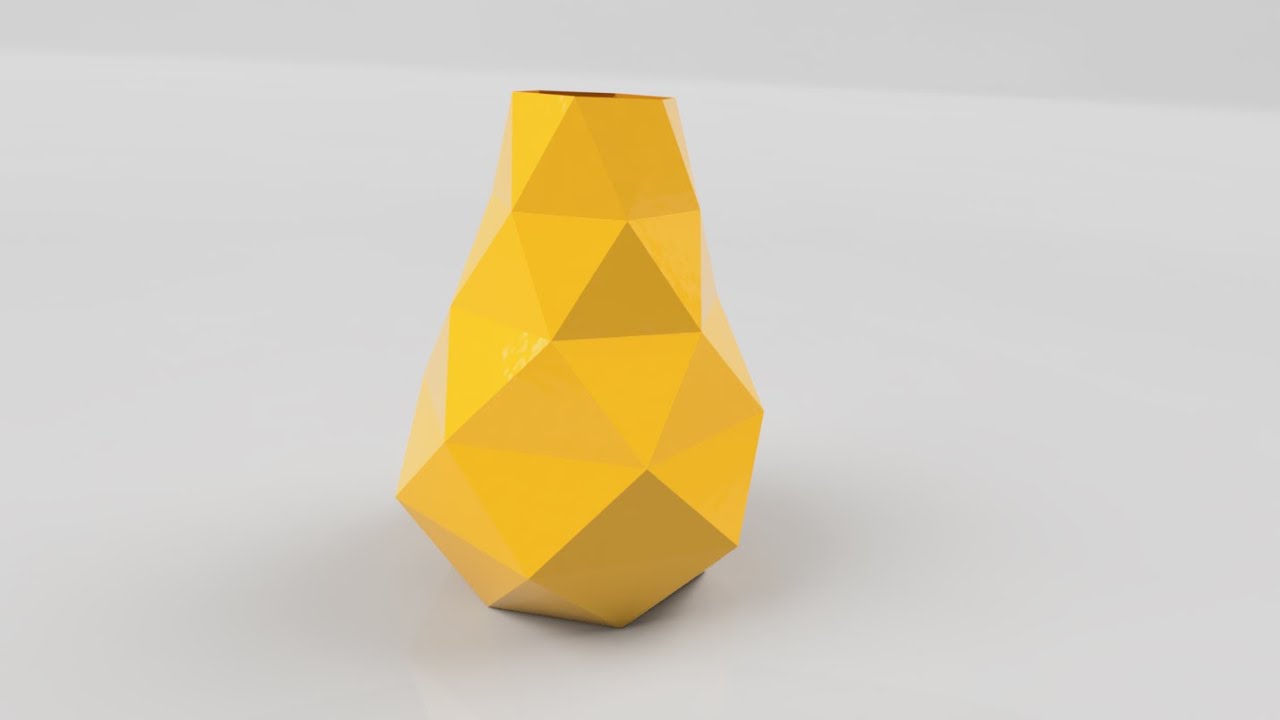 So geht alles LOW POLY!  Vase Fusion 360 Tutorial Deutsch CAD 3D Druck