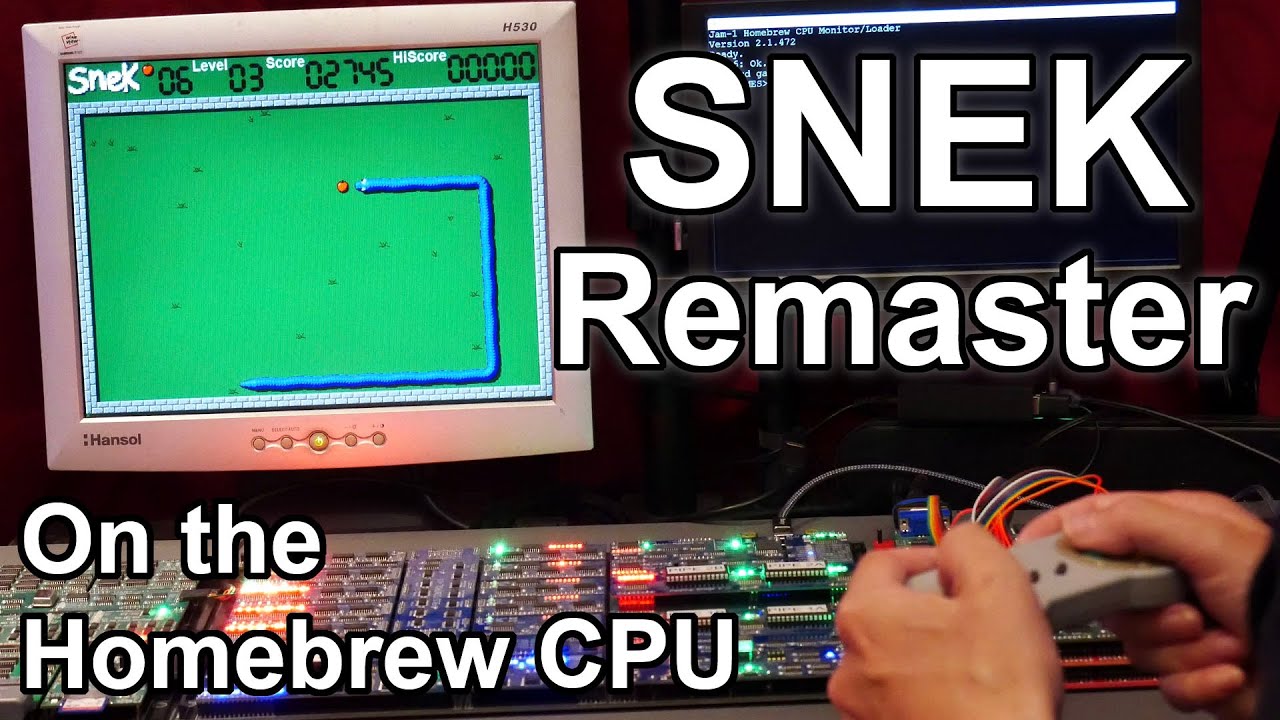 Remastering Snek on the Homebrew CPU!