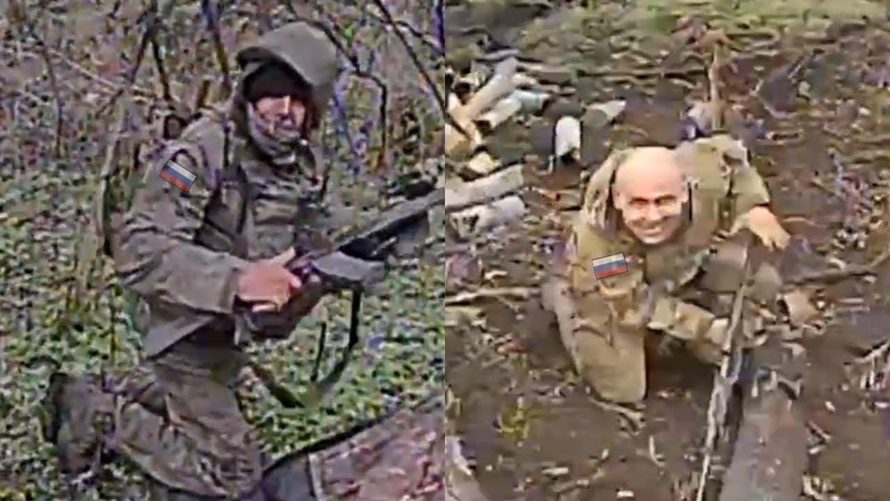 Ukrainian FPV Drone Locks Onto Russian Soldiers! Seconds Later It&rsquo;s Over...