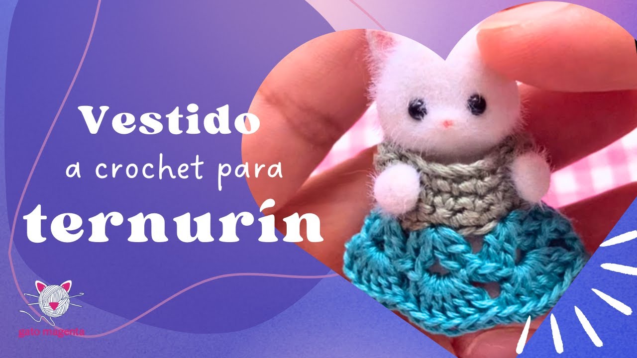 Ropa para ternurines crochet ❤︎ Vestido ❤︎ Tutorial paso a paso