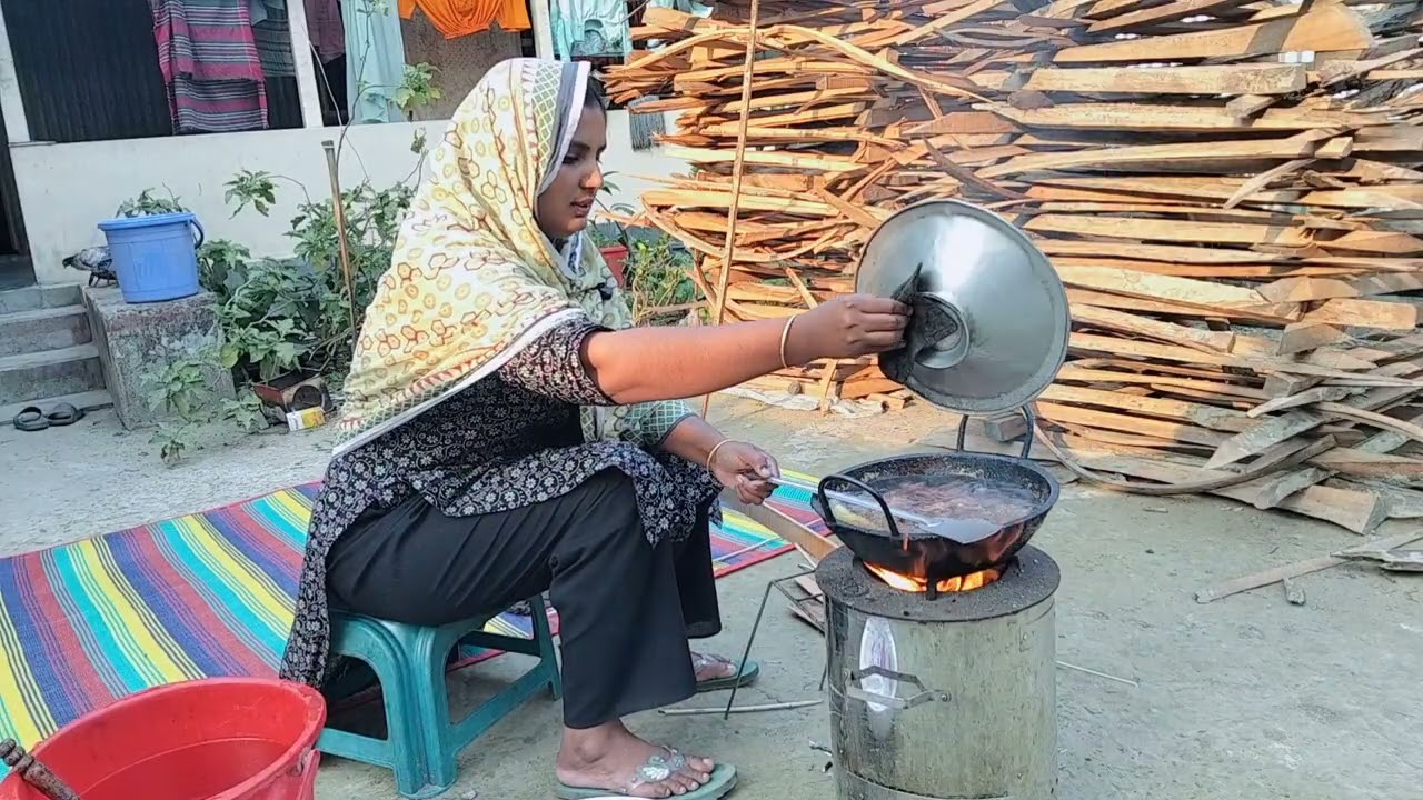 আজকে মিষ্টি আলু সিদ্ধ করে খেলাম  #village life of Afroza #