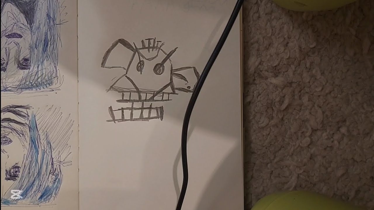 asmr sketching jinx monkey bomb doodle