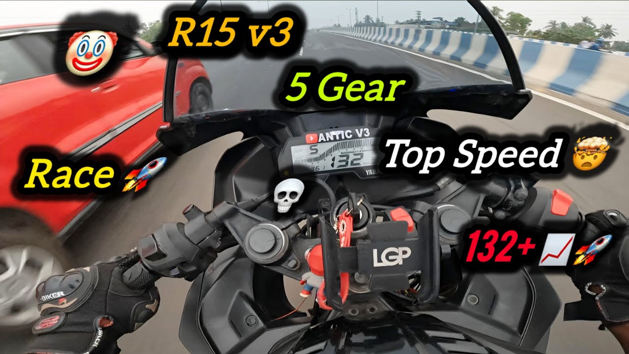 Kalyani Expressway || R15 v3 5 Gear Top Speed 🤯  132+📈🚀 #viral  @antic-v3 