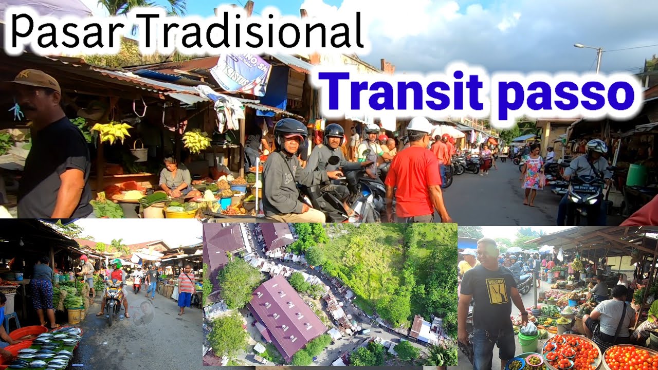Suasana Pasar Tradisional Transit Passo di Kota Ambon.