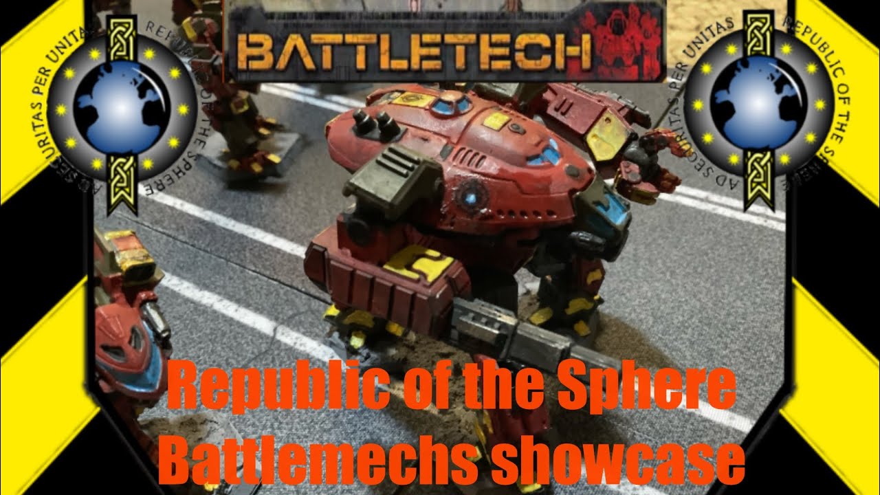 My BattleTech Republic of the Sphere Mechs Showcase
