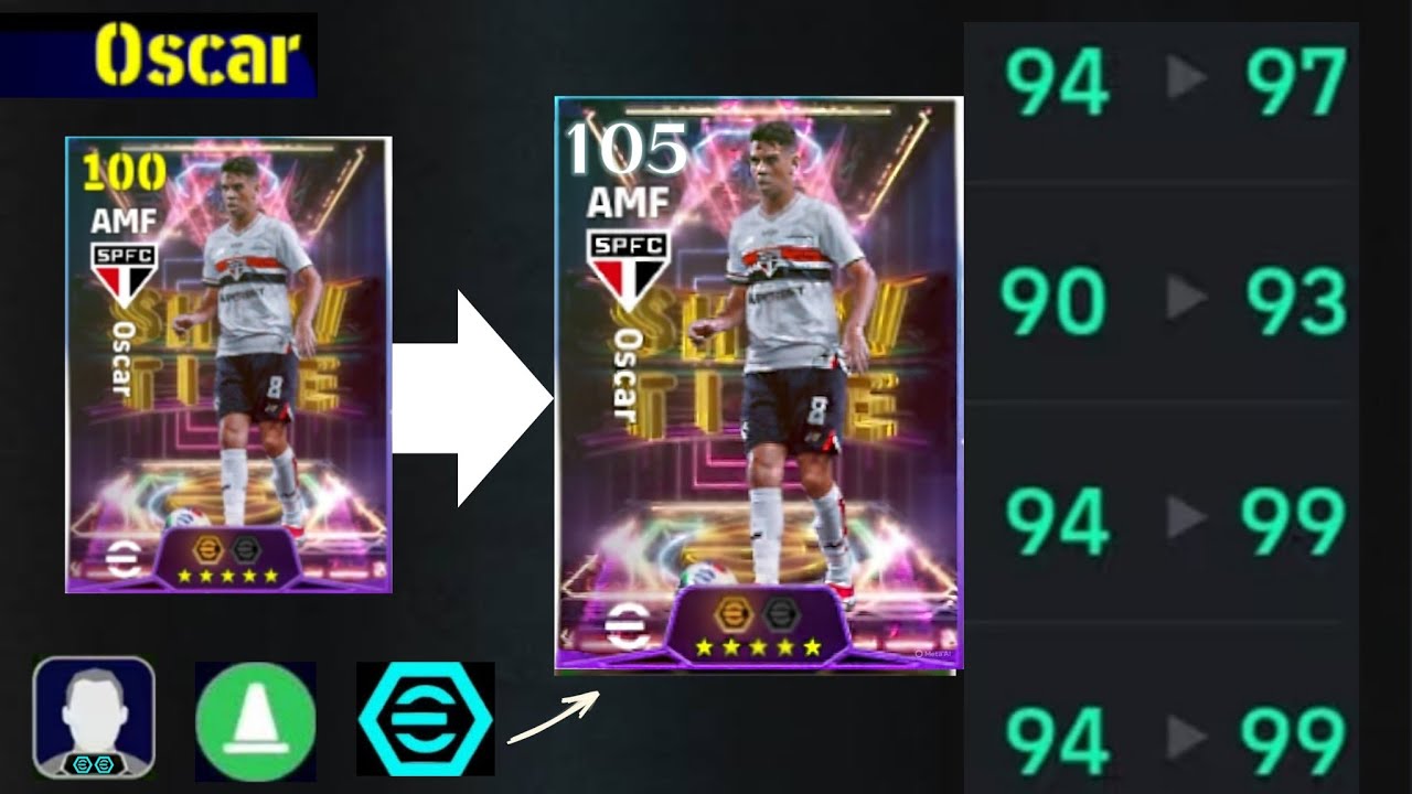 Oscar 105 Best Training With Booster | Player Progression eFootball 2026