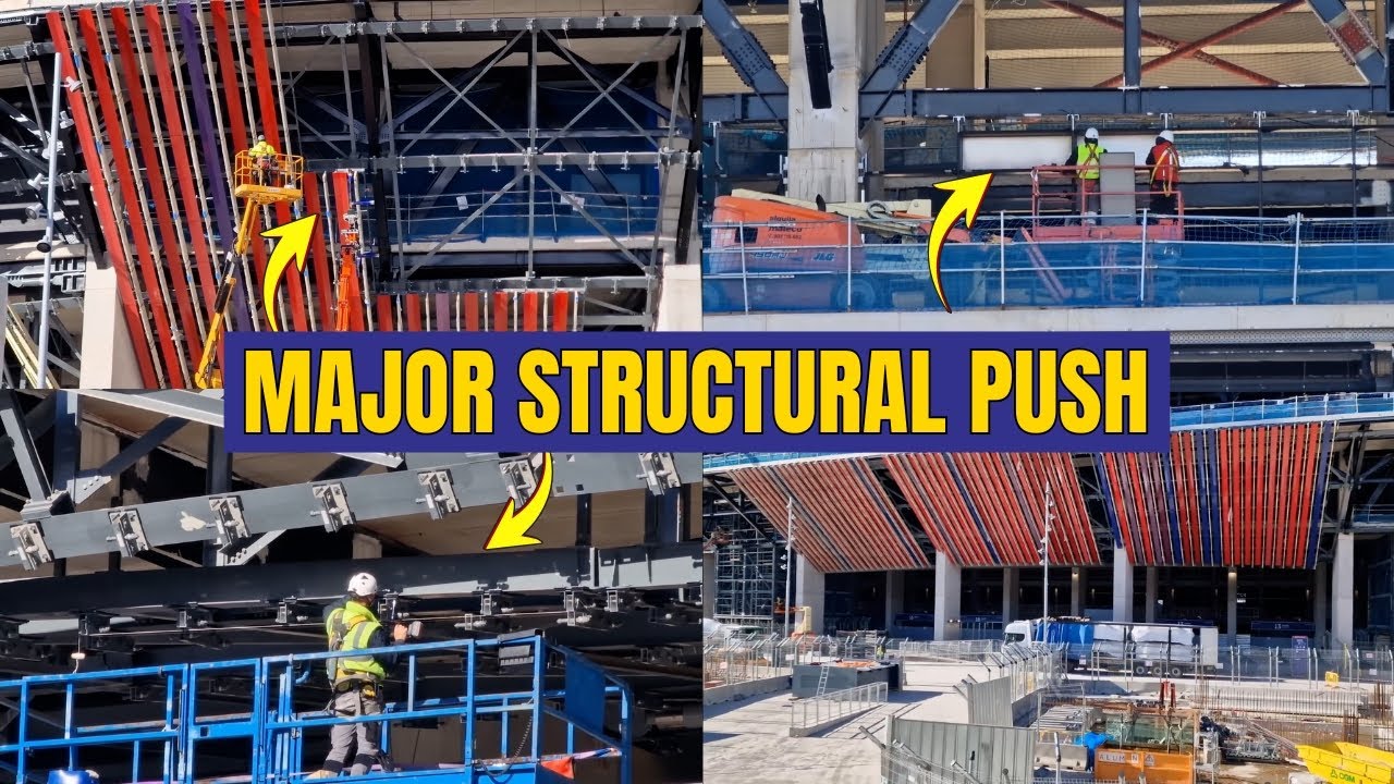 Camp Nou Construction Update: Slat Installation, Black Beams & Major Structural Progress