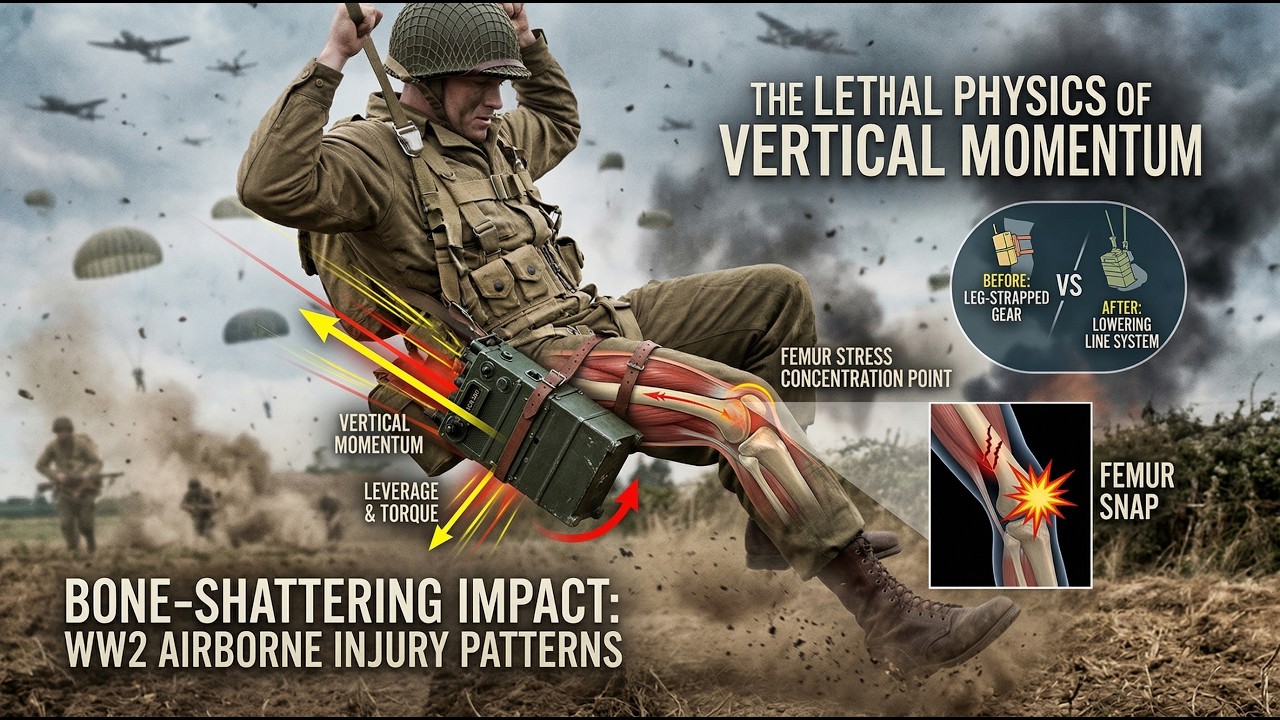 The Deadly Physics That Nearly Broke WWII Paratroopers: Snap a Man’s Femur on Landing