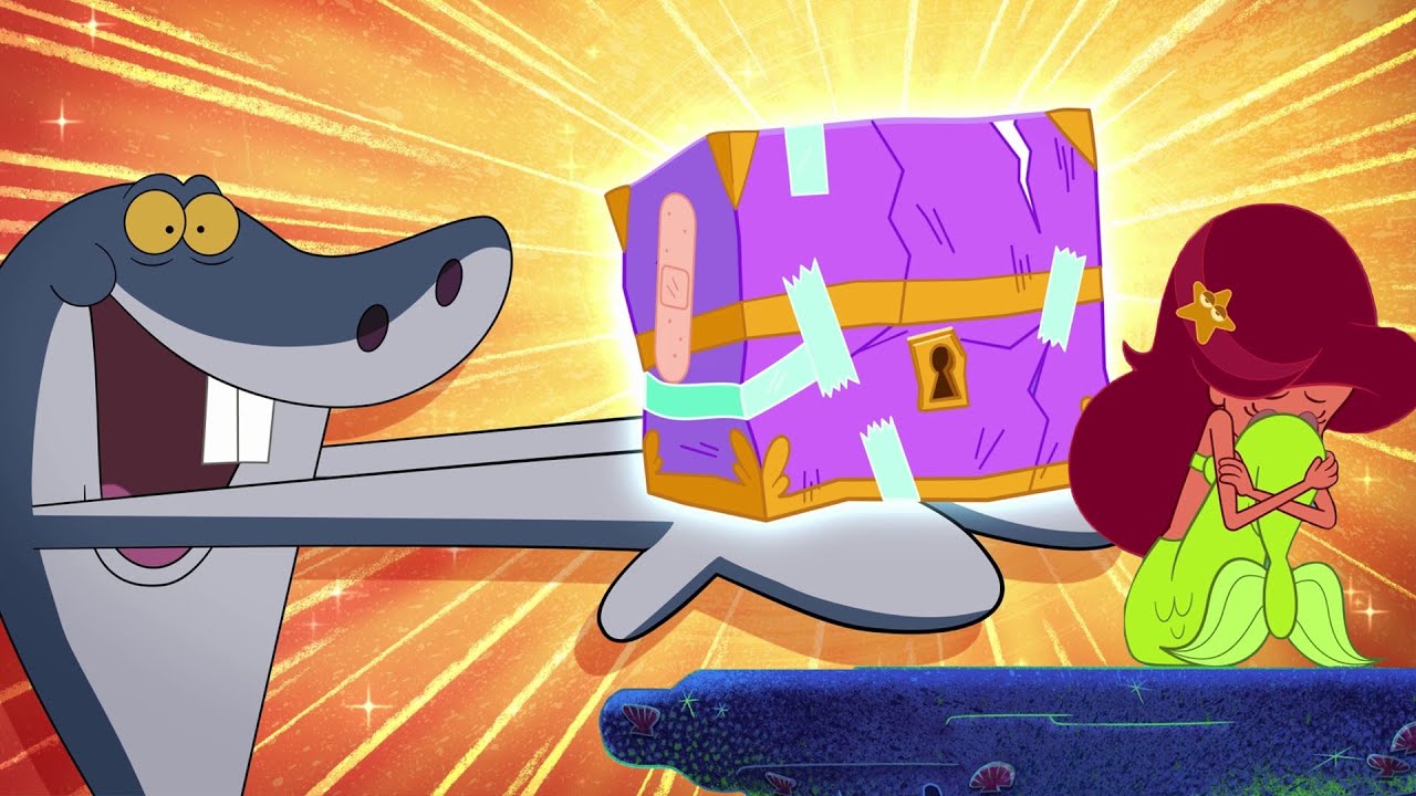 ZIG e SHARKO 🌴 O melhor presente para Marina 🎁🧜 Desenho Animado em português
