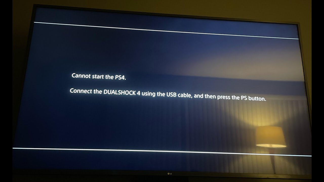 Исправлена ​​проблема с запуском PS4 | Подключите DUALSHOCK 4 с помощью USB-кабеля, а затем нажми...