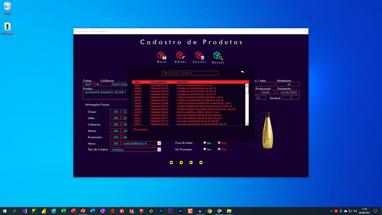 Sistema de Cadastro de Produtos VBA Ui Design [EP01]