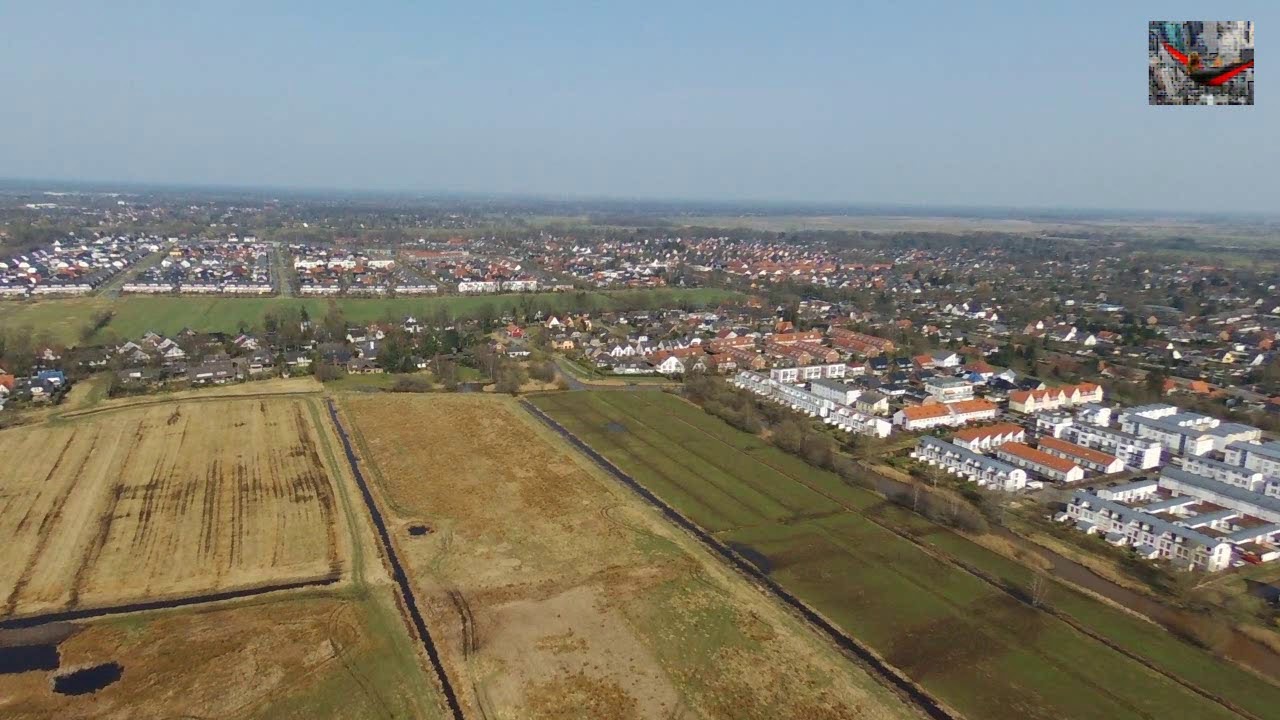 ➤ Luftaufnahme von Lehester Deich in Bremen (HB)