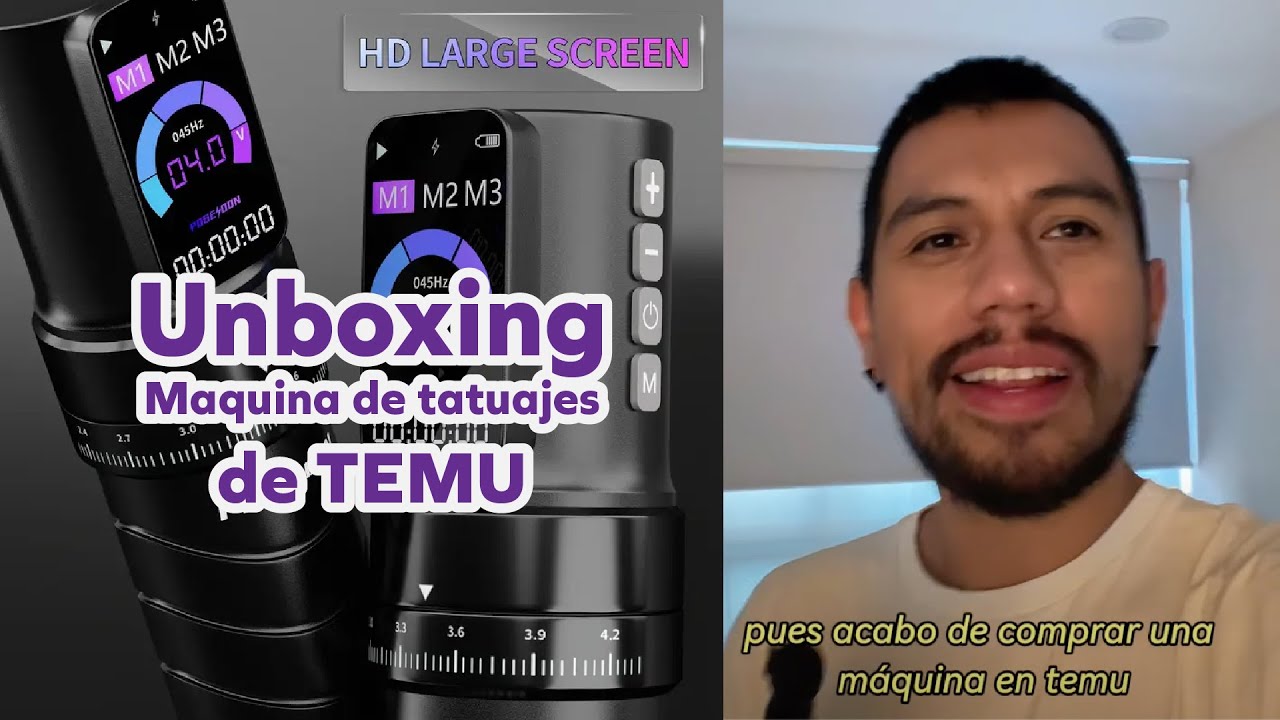 Uso una máquina de tatuajes de Temu 🥶🤘🏽🔥