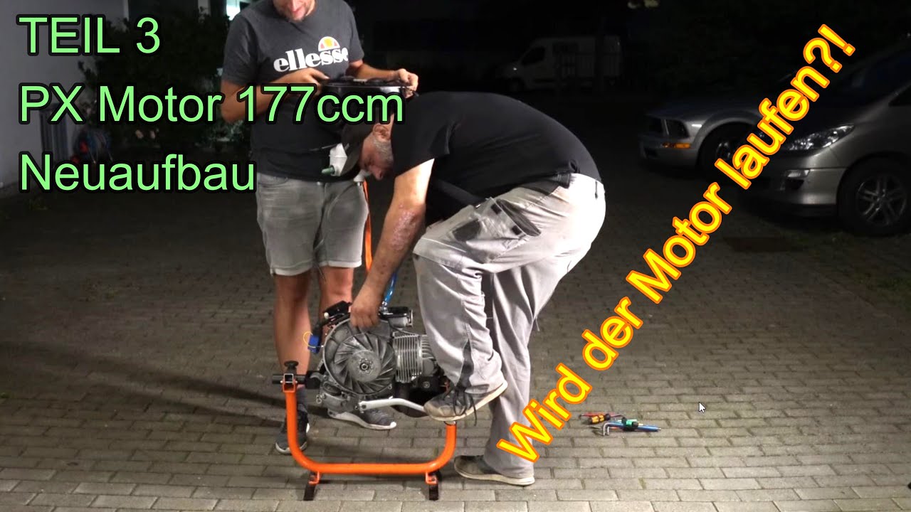 TEIL 3 Vespa PX Motor Neuaufbau, Einbau und First KICK