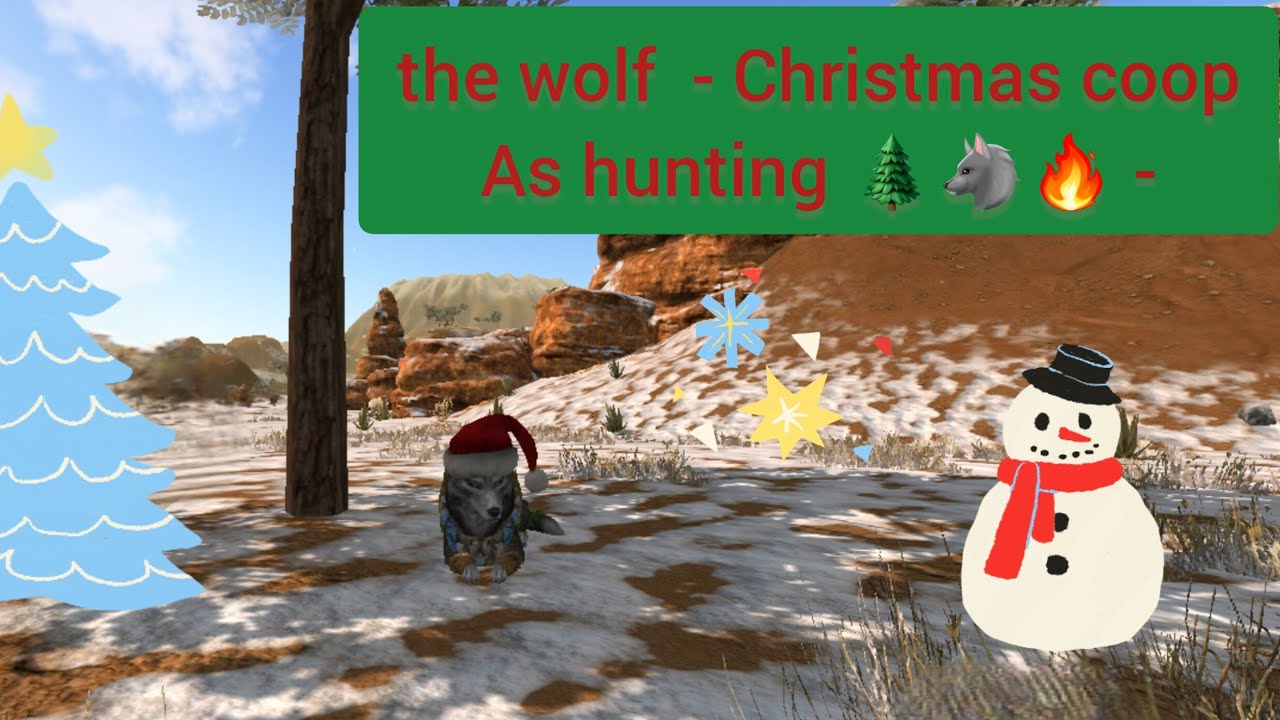 The wolf - Christmas coop as hunting 🐺🔥🌲 -