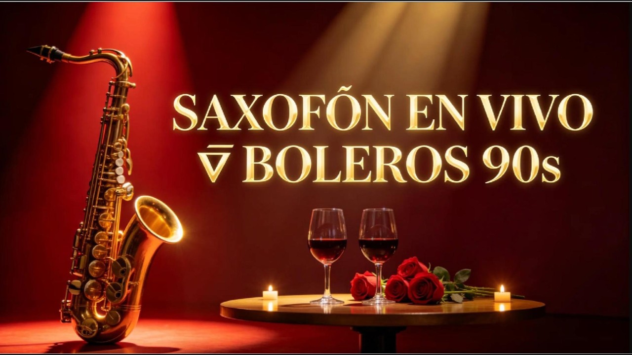 Saxofón Romántico EN VIVO 🔴 Boleros y Música de los 90 Para una Noche de Amor