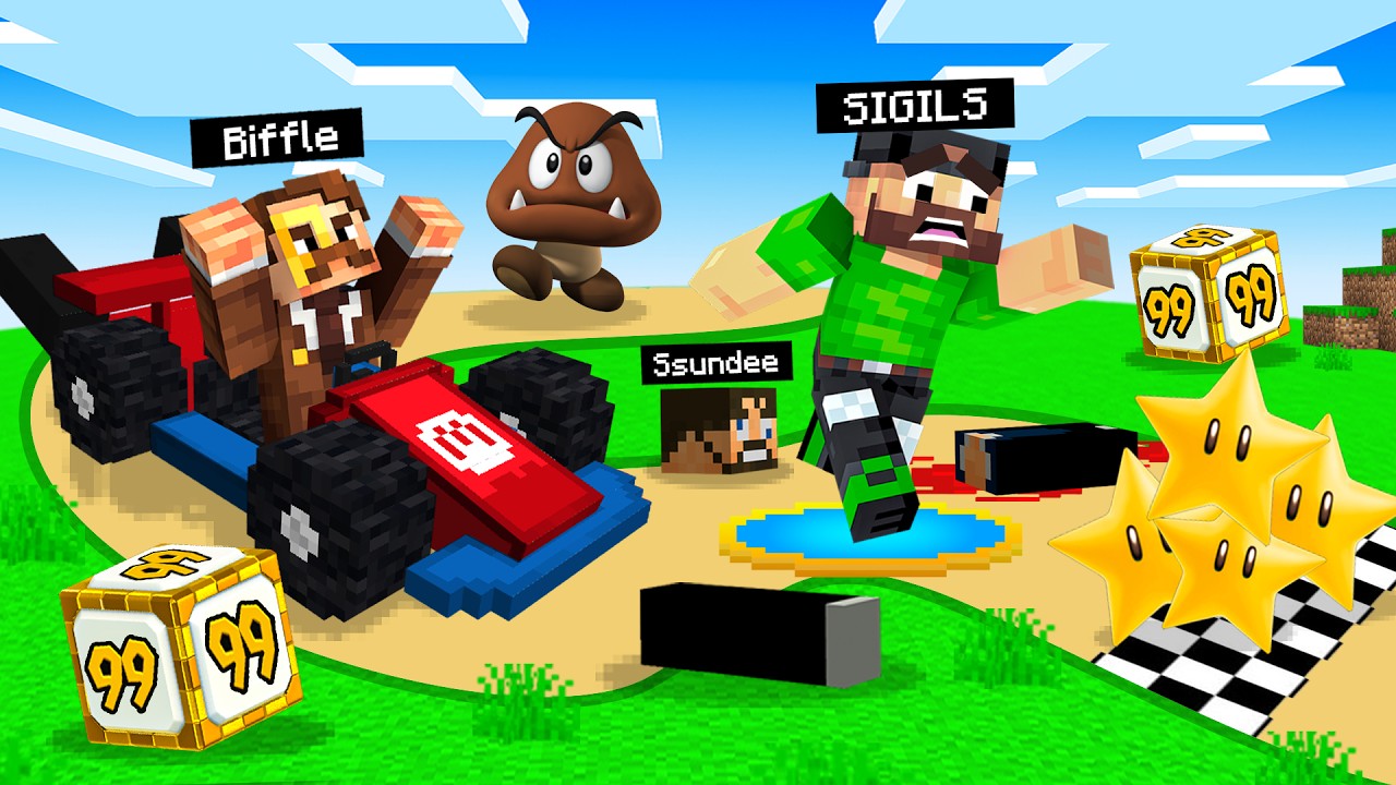 DANGEROUS TRAFFIC Mario Party in Minecraft (Insane)