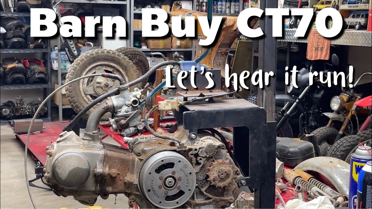 Honda CT70K0 engine - First start in ages!