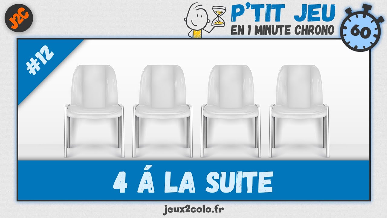 4 à la suite ! | Petit jeu de colo