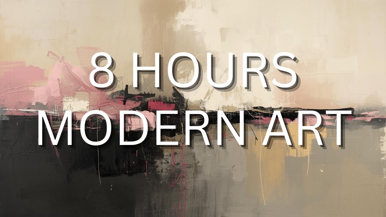 Magenta & Charcoal Abstract Art – 8 Hours of Dark Modern Visuals for TV | Estate Haus