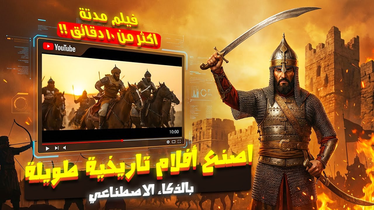 شوف إزاي عملت فيلم تاريخي كامل مدته أكتر من 10 دقايق باستخدام الذكاء الاصطناعي مجانا!