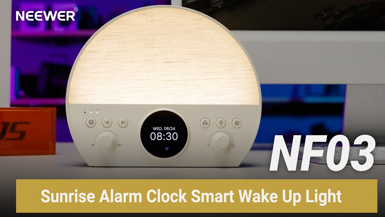 Introducing the NEEWER NF03 Sunrise Alarm Clock Smart Wake Up Light