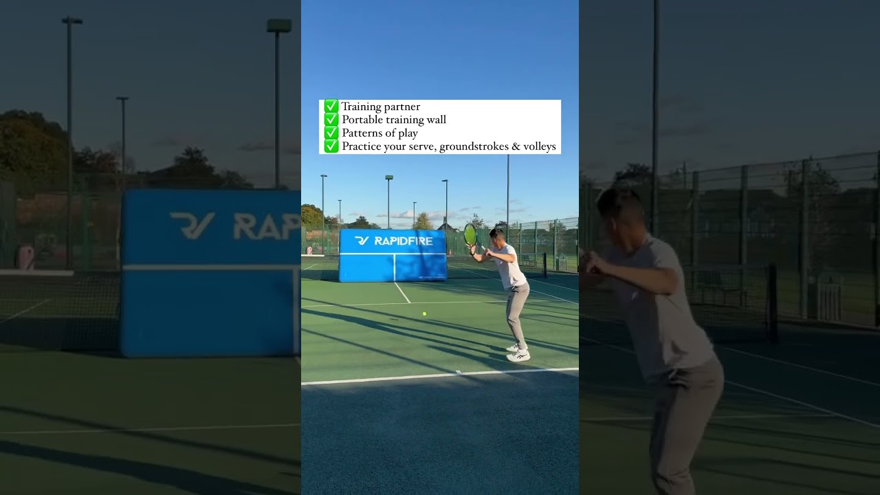 Tennis training wall ✅ #tennis #shorts