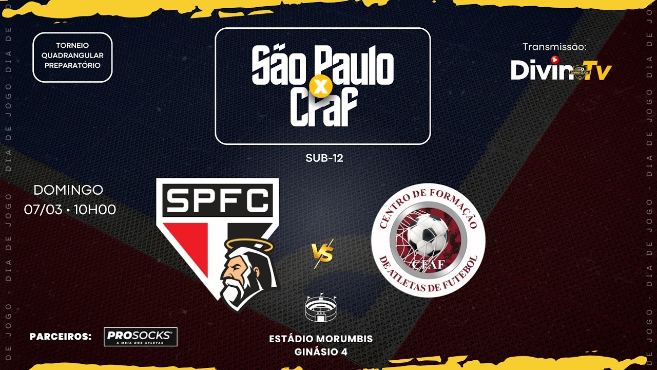 SÃO PAULO x CFAF • (SUB 12) • TORNEIO QUADRANGULAR