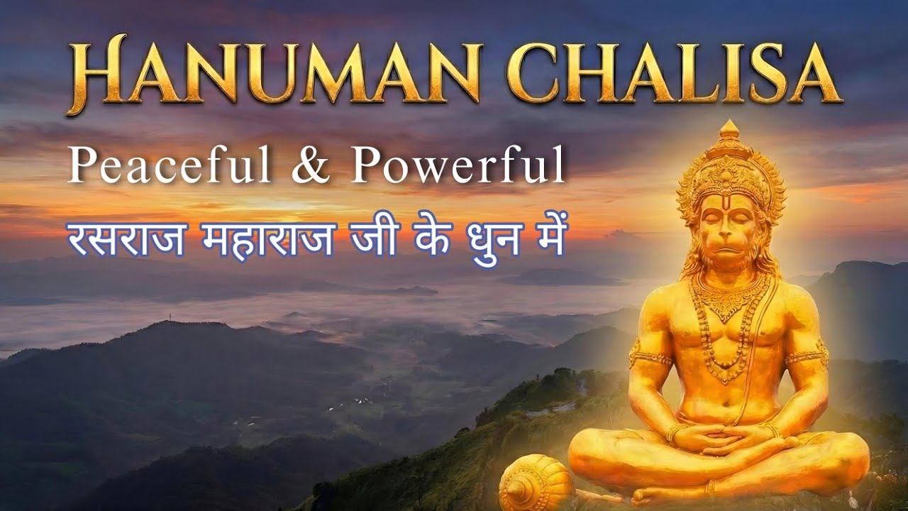 HANUMAN CHALISA Lyrical | Calm and Powerful |🕉️| हनुमान चालीसा