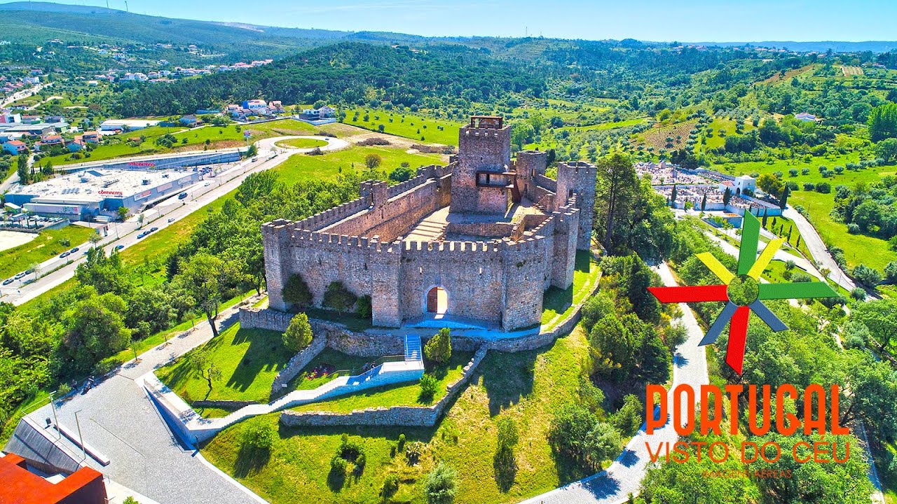 Pombal Castle 🏰 aerial view - Castelo de Pombal - 4K UltraHD