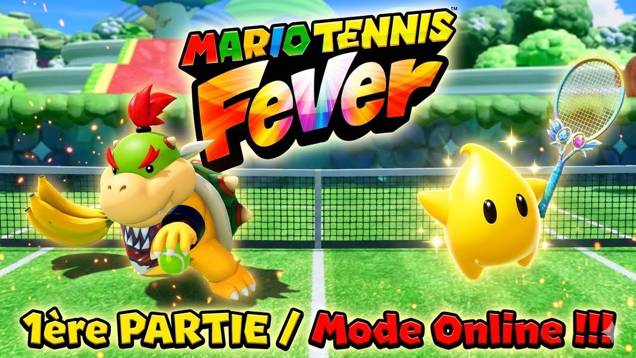 Mario Tennis Fever (Switch 2) 1er Match Online très disputé entre Baby Bowser et Luma ! 🦖🎾⭐️☄️💥🍌❄️🎾