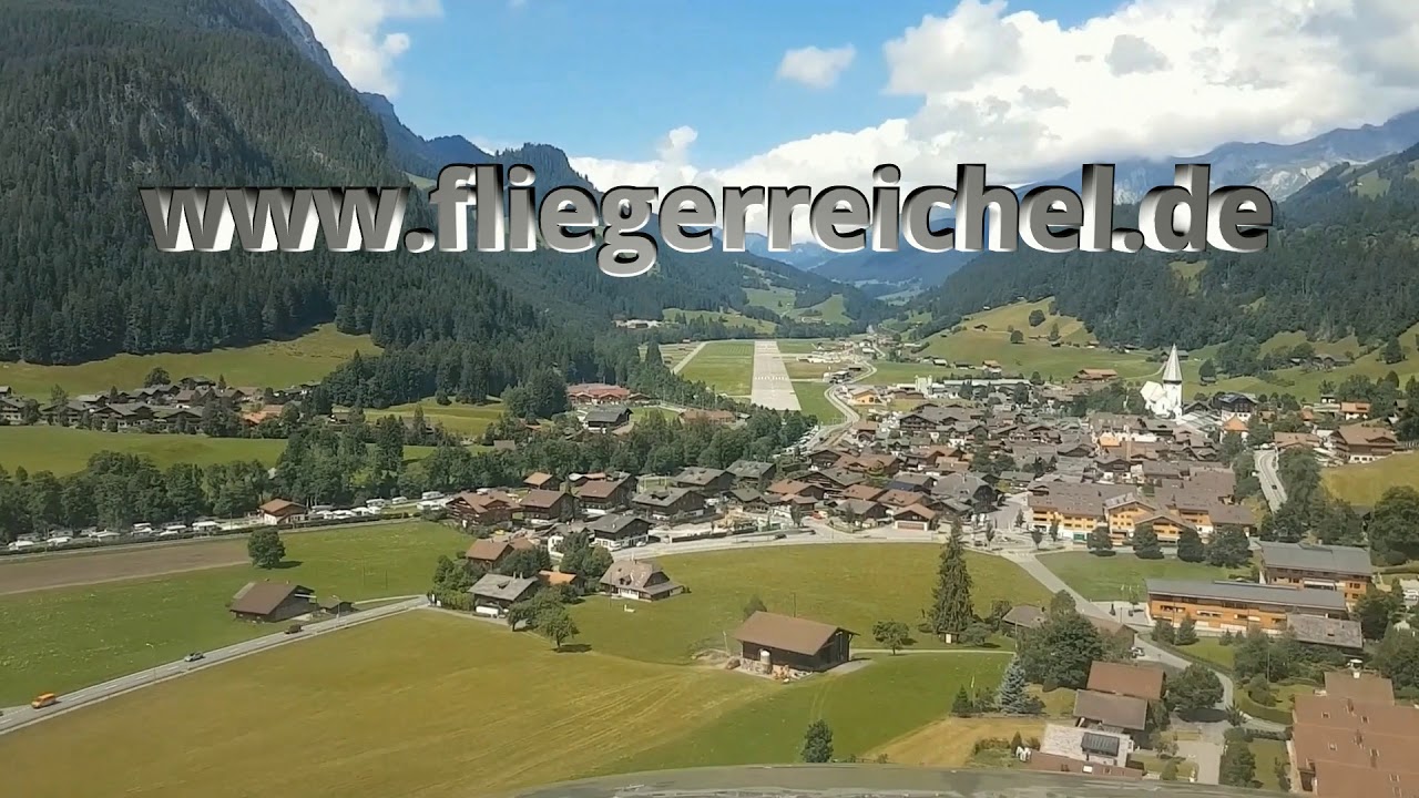 Approach in Saanen/Gstaad, LSGK, Cessna CJ2, Privatjet
