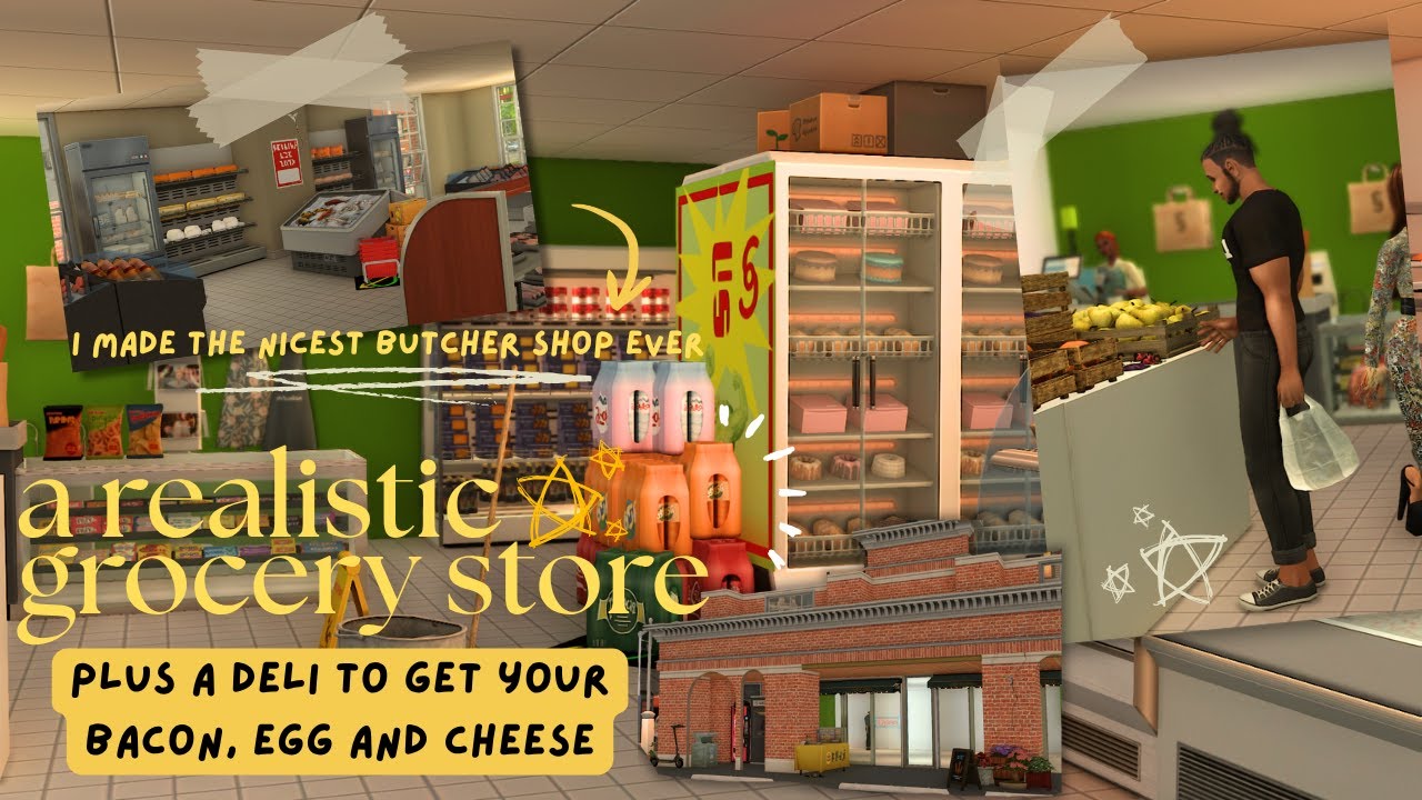 sleep as i ✨nostalgically✨ build a grocer, butcher & deli 🛒🥧🥩| sims 2 longplay w/ commentary #sims2